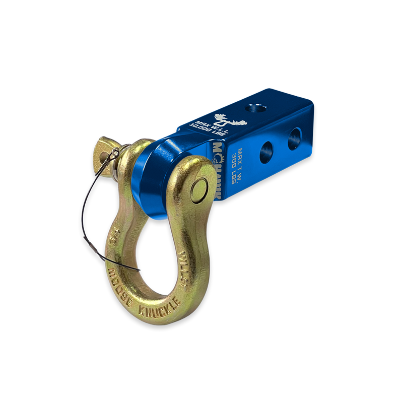 Blue B'oh 3/4 Spin Pin Shackle and Mohawk 2.0 Receiver Combo - Aspire Auto Accessories