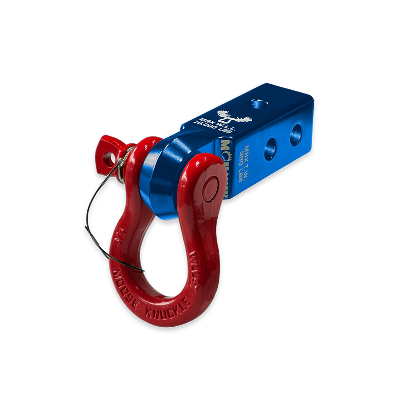 Blue B'oh 3/4 Spin Pin Shackle and Mohawk 2.0 Receiver Combo - Aspire Auto Accessories