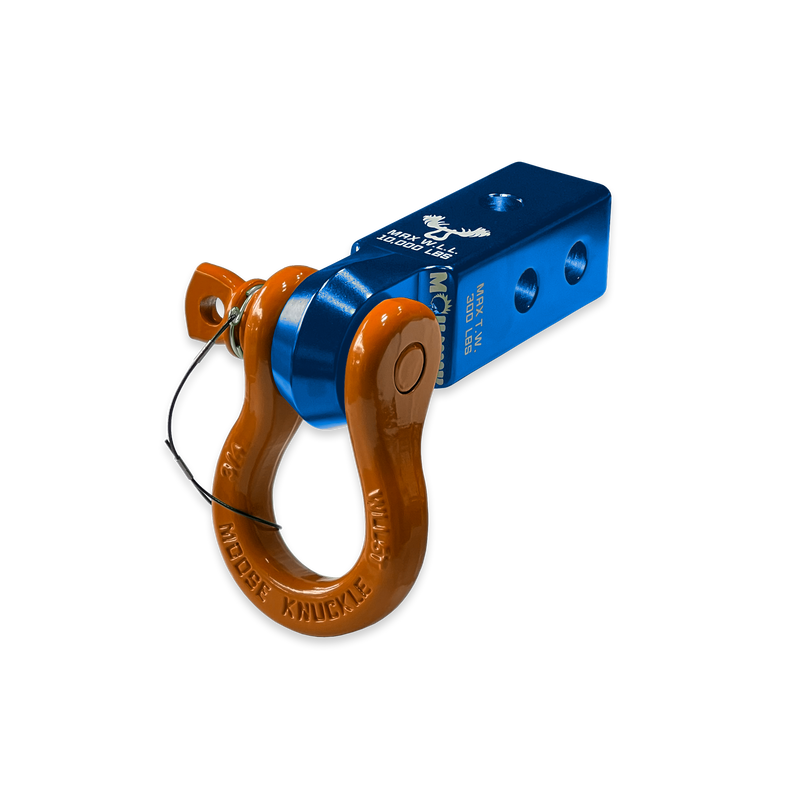 Blue B'oh 3/4 Spin Pin Shackle and Mohawk 2.0 Receiver Combo - Aspire Auto Accessories
