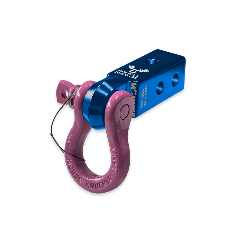 Blue B'oh 3/4 Spin Pin Shackle and Mohawk 2.0 Receiver Combo - Aspire Auto Accessories