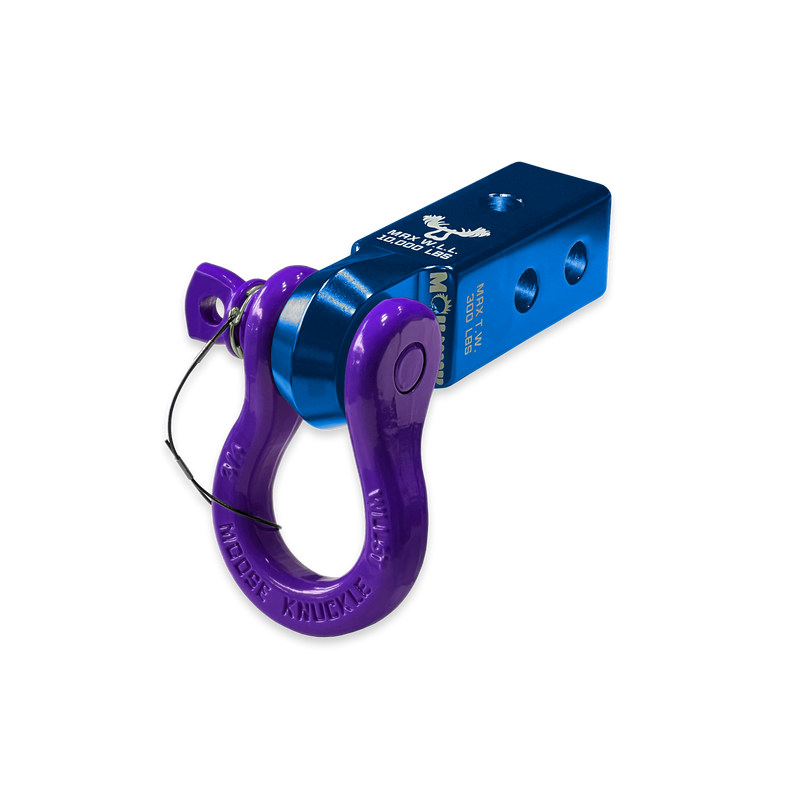 Blue B'oh 3/4 Spin Pin Shackle and Mohawk 2.0 Receiver Combo - Aspire Auto Accessories