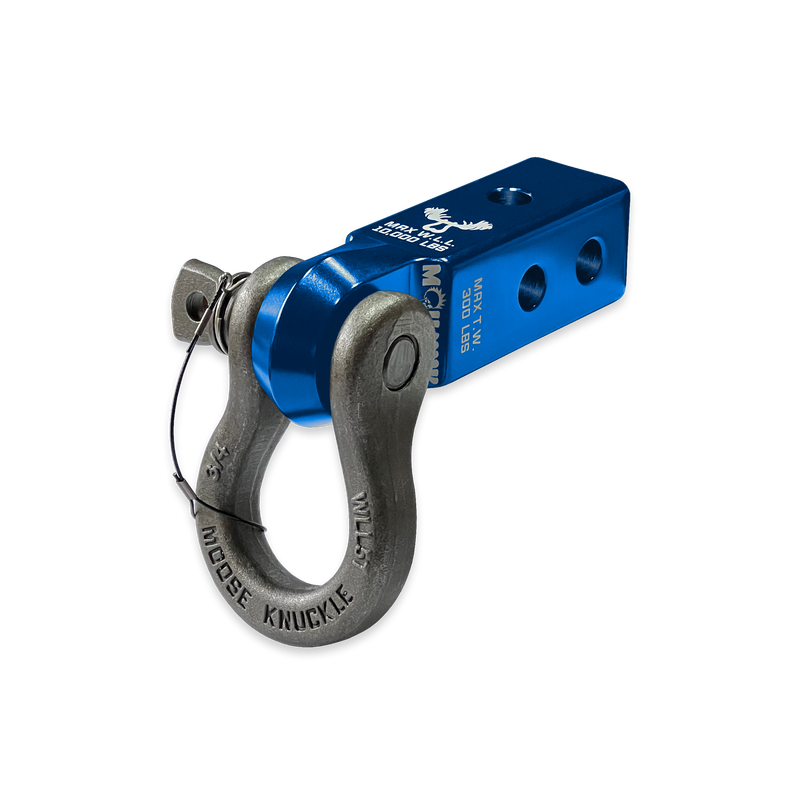 Blue B'oh 3/4 Spin Pin Shackle and Mohawk 2.0 Receiver Combo - Aspire Auto Accessories