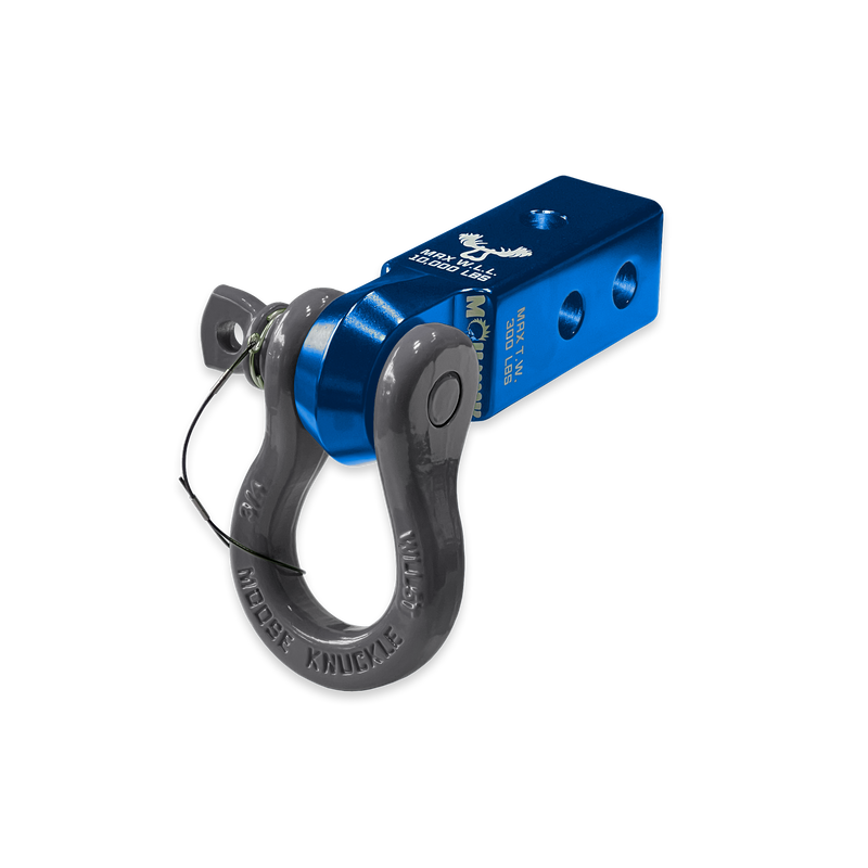 Blue B'oh 3/4 Spin Pin Shackle and Mohawk 2.0 Receiver Combo - Aspire Auto Accessories
