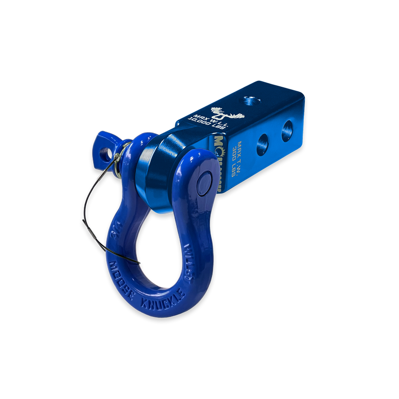 Blue B'oh 3/4 Spin Pin Shackle and Mohawk 2.0 Receiver Combo - Aspire Auto Accessories