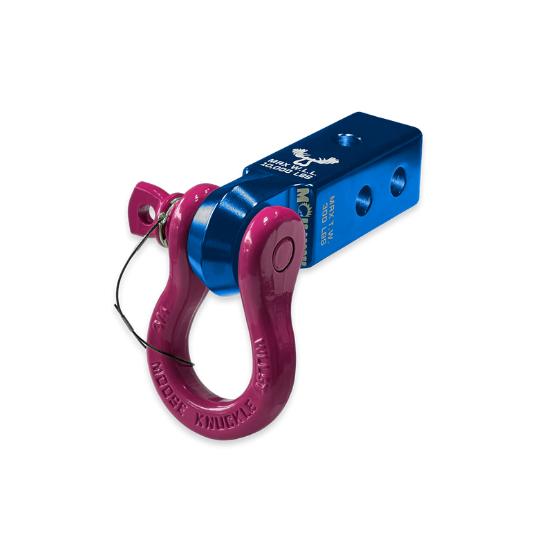 Blue B'oh 3/4 Spin Pin Shackle and Mohawk 2.0 Receiver Combo - Aspire Auto Accessories