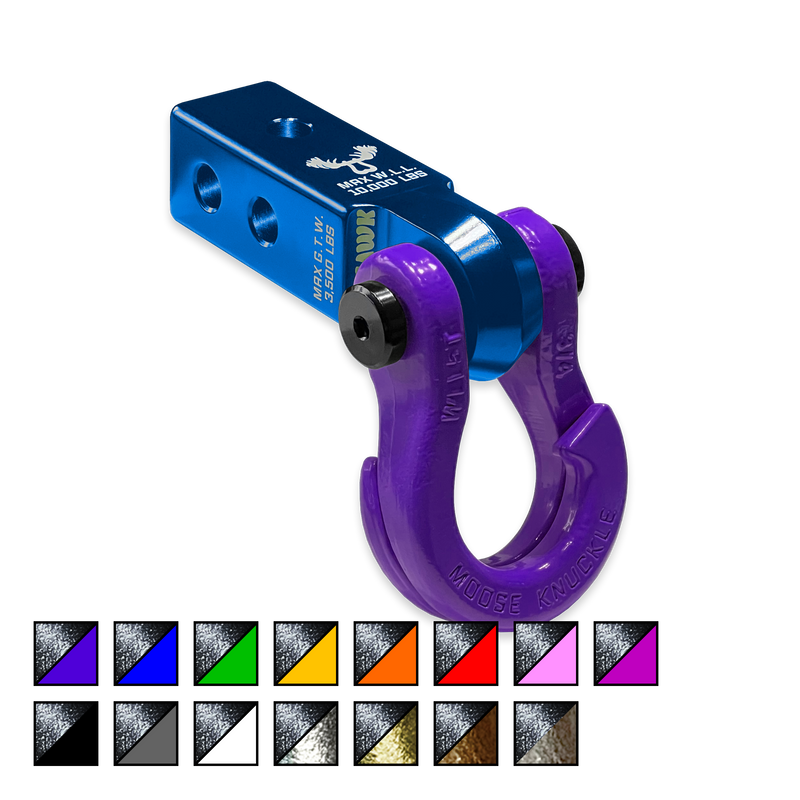 Jowl 3/4 Split Shackle and Blue Mohawk 2.0 Receiver Combo - Aspire Auto Accessories