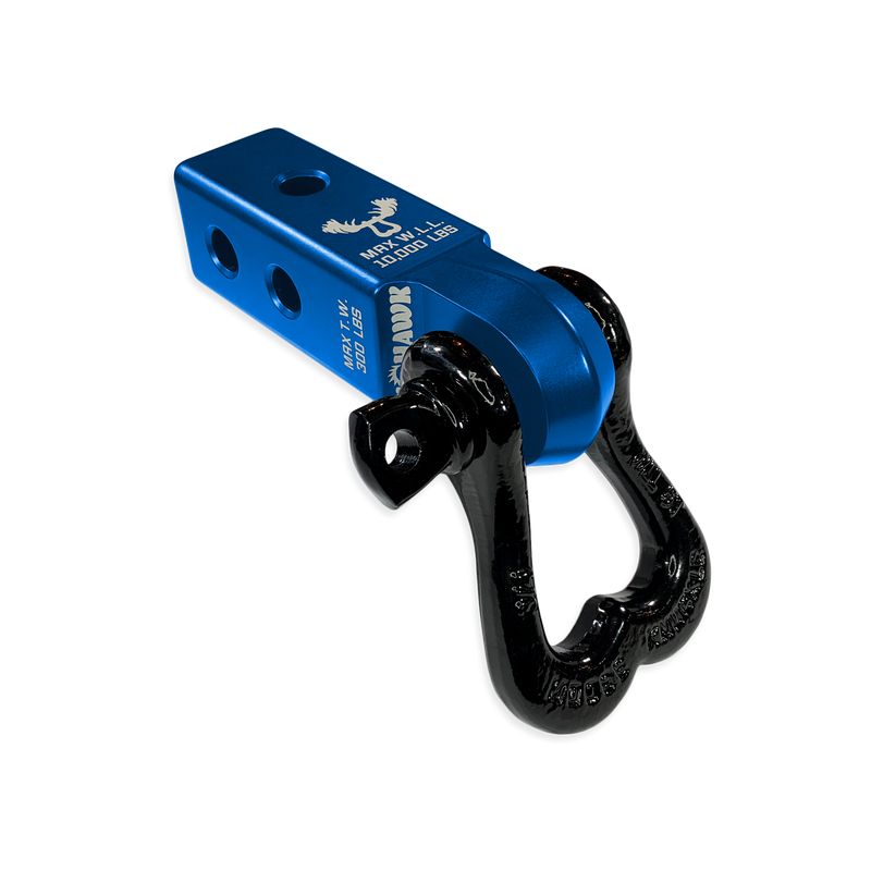 Moose Knuckle XL 3/4 Shackle and Blue Mohawk 2.0 Receiver Combo - Aspire Auto Accessories