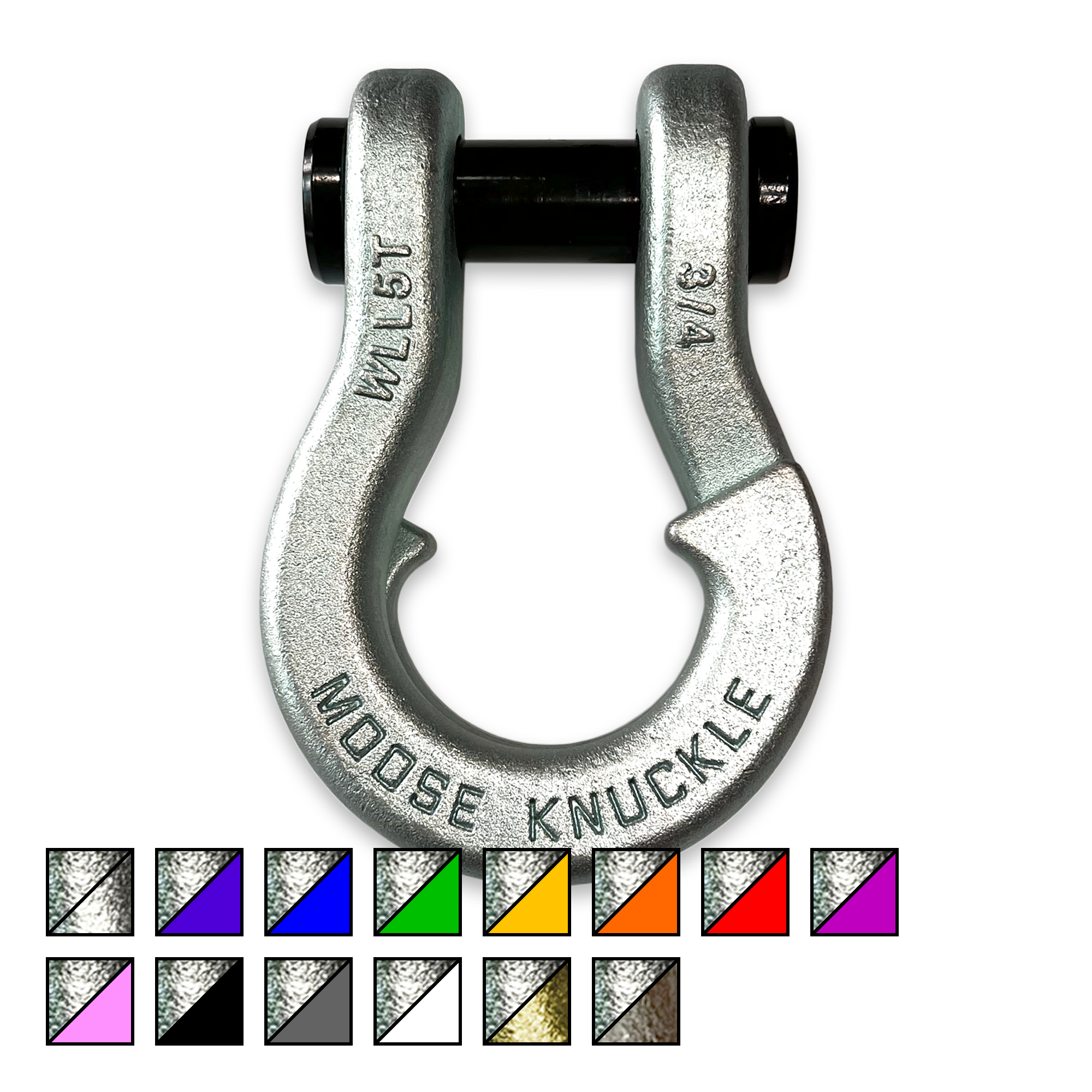 Galvanized Jowl Recovery Split Shackle 3/4 | Aspire Auto Accessories