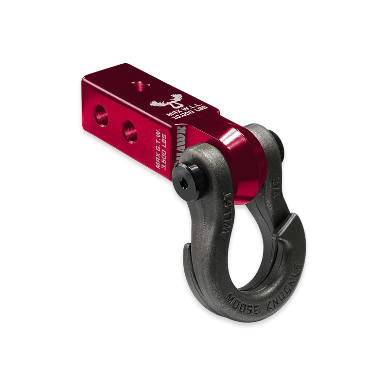Jowl 3/4 Split Shackle and Red Mohawk 2.0 Receiver Combo - Aspire Auto Accessories