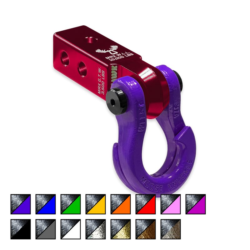 Jowl 3/4 Split Shackle and Red Mohawk 2.0 Receiver Combo - Aspire Auto Accessories