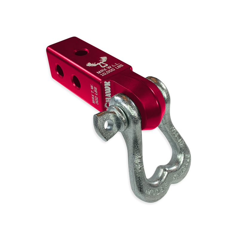 Moose Knuckle XL 3/4 Shackle and Red Mohawk 2.0 Receiver Combo - Aspire Auto Accessories