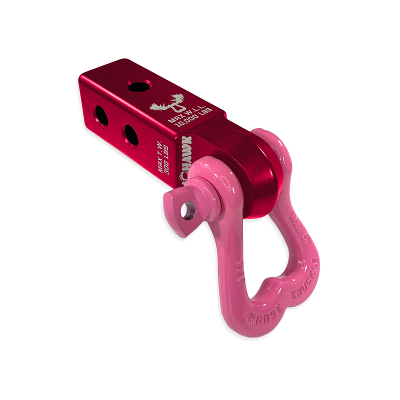 Moose Knuckle XL 3/4 Shackle and Red Mohawk 2.0 Receiver Combo - Aspire Auto Accessories