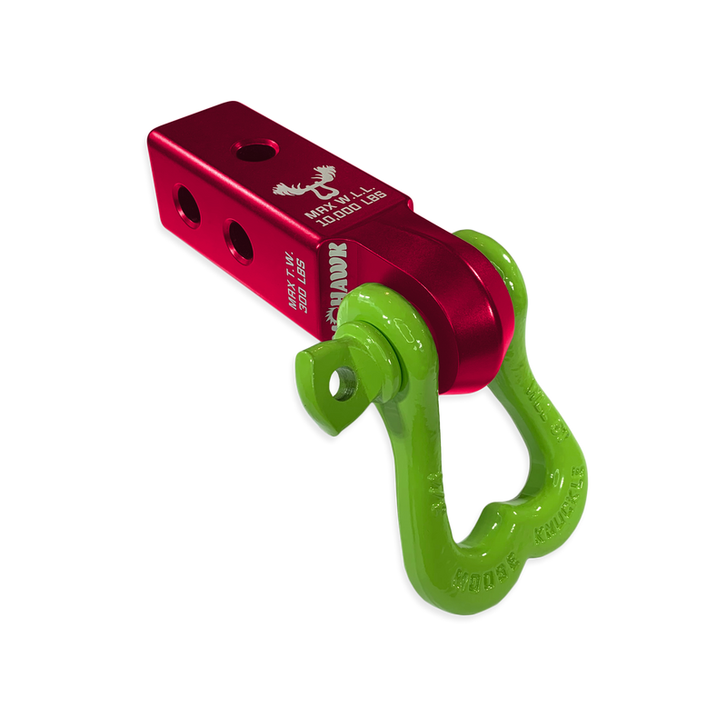Moose Knuckle XL 3/4 Shackle and Red Mohawk 2.0 Receiver Combo - Aspire Auto Accessories