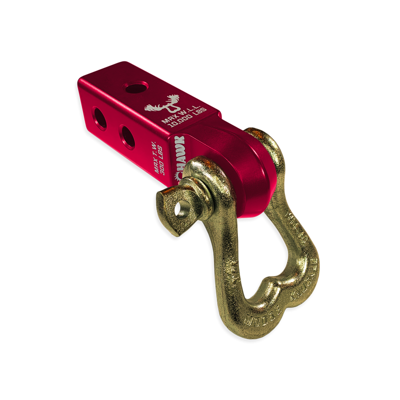 Moose Knuckle XL 3/4 Shackle and Red Mohawk 2.0 Receiver Combo - Aspire Auto Accessories