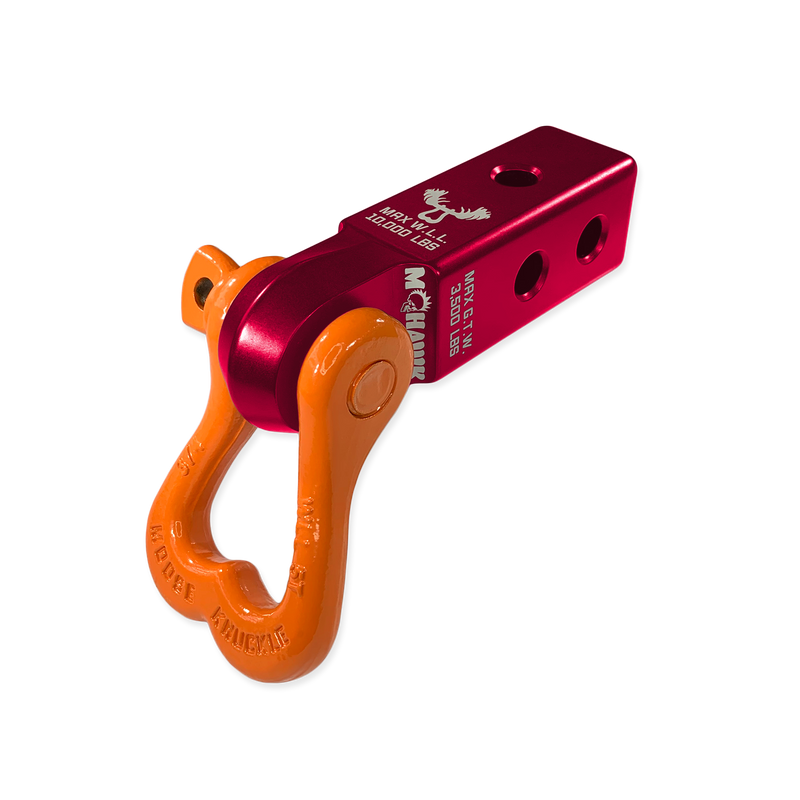 Moose Knuckle XL 3/4 Shackle and Red Mohawk 2.0 Receiver Combo - Aspire Auto Accessories
