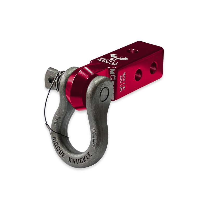 Red B'oh 3/4 Spin Pin Shackle and Mohawk 2.0 Receiver Combo - Aspire Auto Accessories