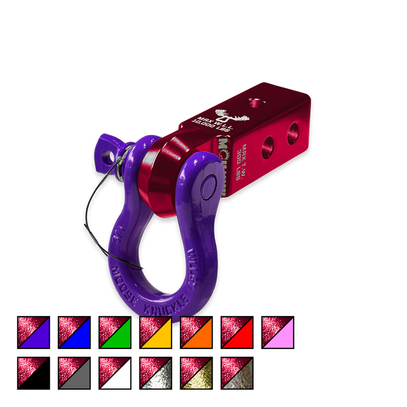 Red B'oh 3/4 Spin Pin Shackle and Mohawk 2.0 Receiver Combo - Aspire Auto Accessories