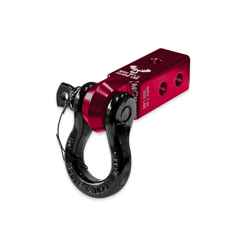 Red B'oh 3/4 Spin Pin Shackle and Mohawk 2.0 Receiver Combo - Aspire Auto Accessories