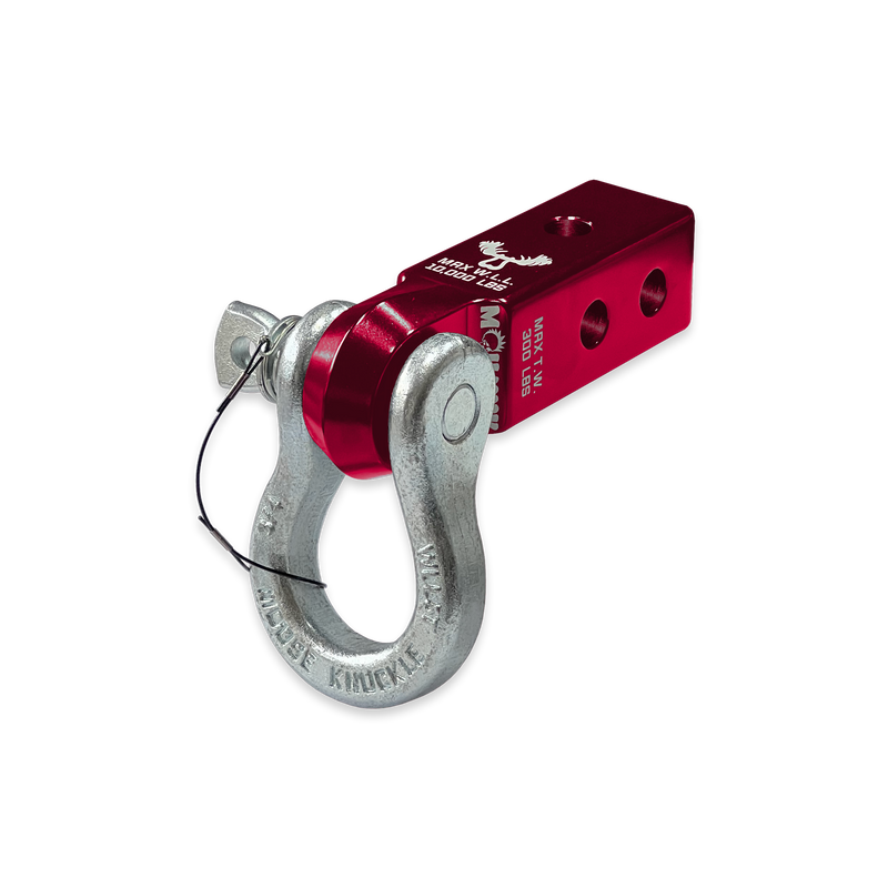 Red B'oh 3/4 Spin Pin Shackle and Mohawk 2.0 Receiver Combo - Aspire Auto Accessories