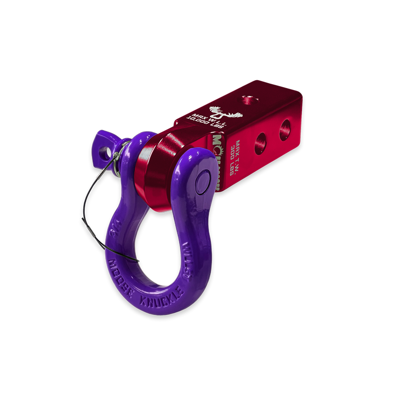 Red B'oh 3/4 Spin Pin Shackle and Mohawk 2.0 Receiver Combo - Aspire Auto Accessories