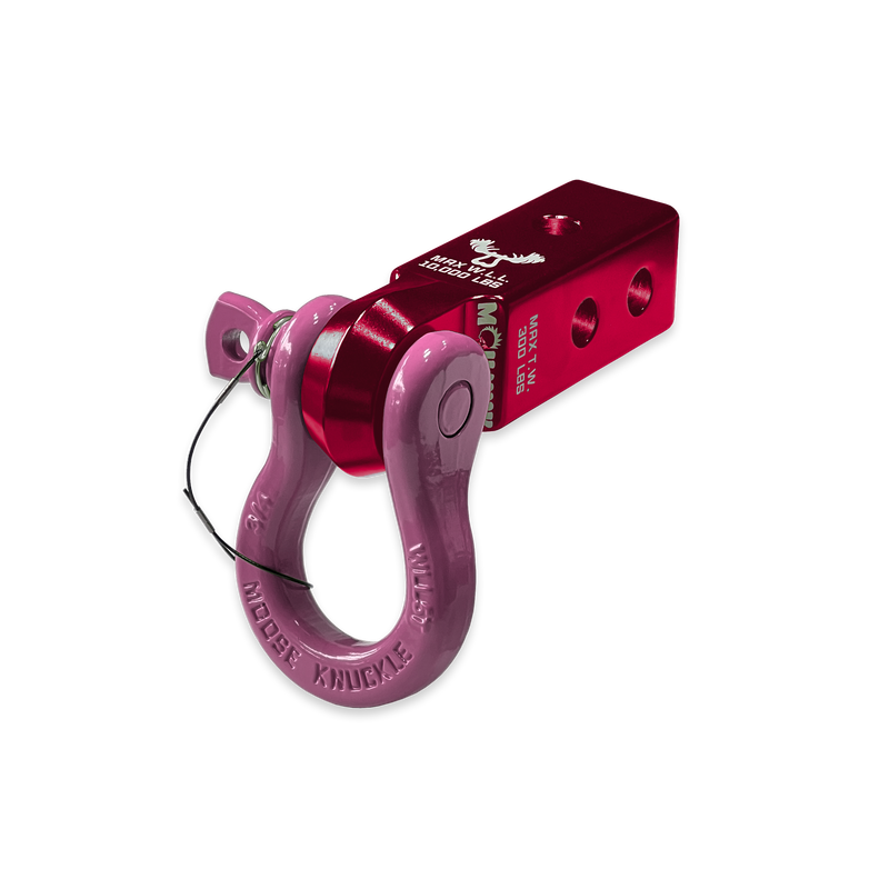 Red B'oh 3/4 Spin Pin Shackle and Mohawk 2.0 Receiver Combo - Aspire Auto Accessories
