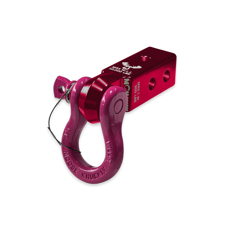 Red B'oh 3/4 Spin Pin Shackle and Mohawk 2.0 Receiver Combo - Aspire Auto Accessories