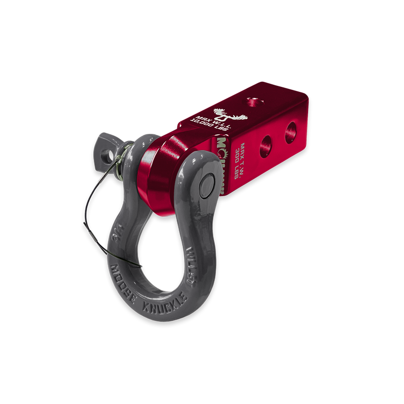 Red B'oh 3/4 Spin Pin Shackle and Mohawk 2.0 Receiver Combo - Aspire Auto Accessories