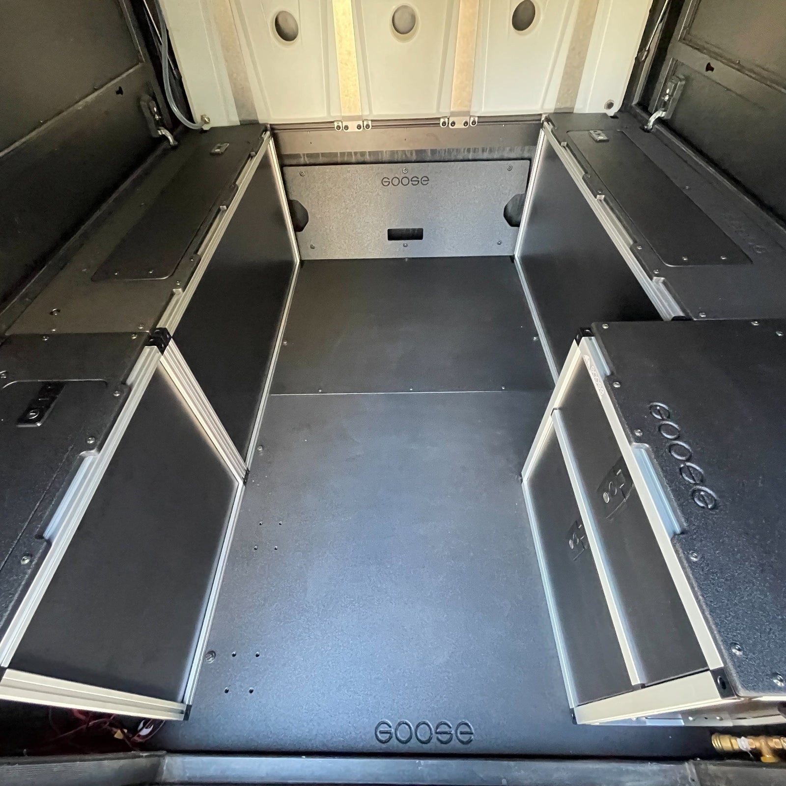 Portable Utility Module Goose Gear Alu-Cab Canopy Camper V2 Front Utility Module for 6' Bed Ta