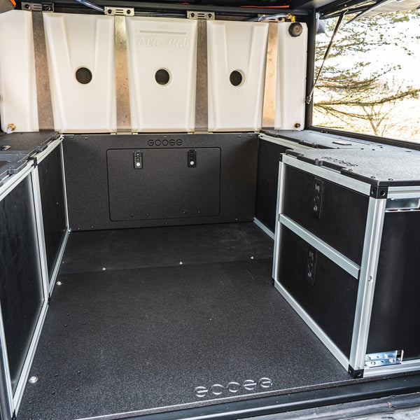 Goose Gear Alu-Cab Canopy Camper V2 for Tacoma Rear Double Drawer Module 6' Bed (2005-2023) - Aspire Auto Accessories
