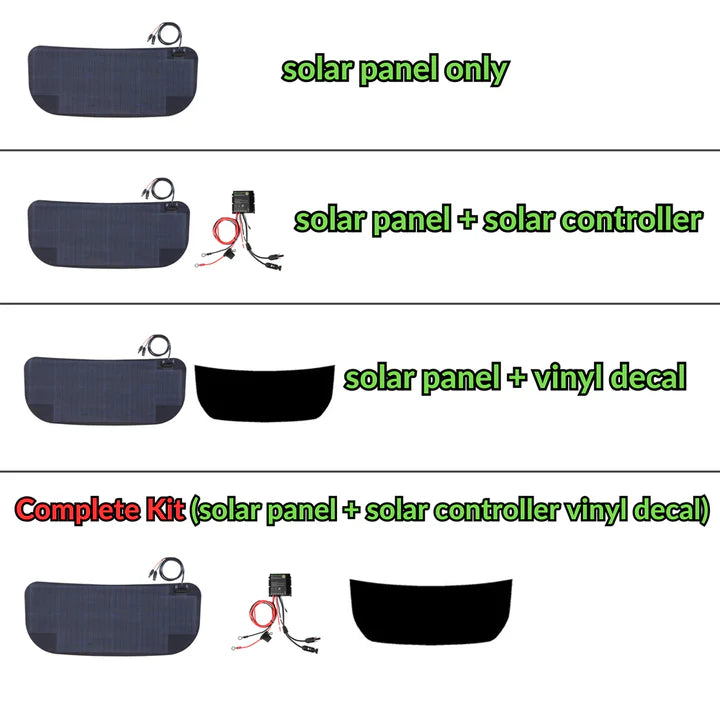 Lensun 65W Hood/Bonnet Flexible Solar Panel for Ford Bronco (2021-2024)