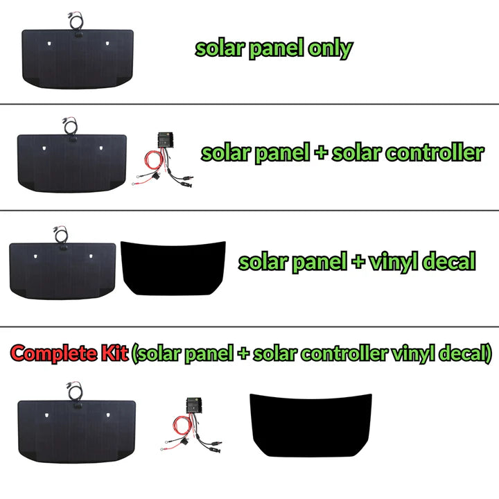 Lensun 105W 12V Hood/Bonnet Flexible Solar Panel for FJ Cruiser (2007-2014)