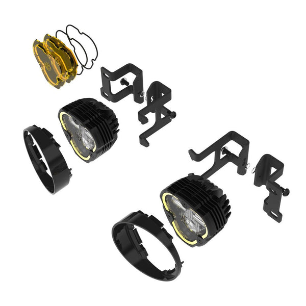 KC HiLights - FLEX ERA 3 Dual Mode SAE Fog Light Kit for Toyota Tacoma/4Runner/Tundra - Aspire Auto Accessories