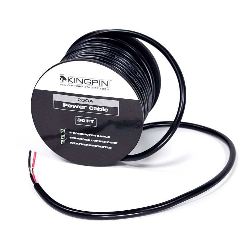 Kingpin Power Cable, 20GA - Aspire Auto Accessories