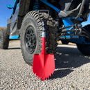 Krazy Beaver Mini Shovel with Black Guard (Textured Red Head / Black Handle)