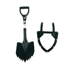 Krazy Beaver Mini Shovel with guard (Textured Black Head / Black Handle)