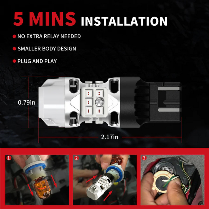 Lasfit LED Exterior Bulbs for Jeep Gladiator (2020-2024) - Aspire Auto Accessories