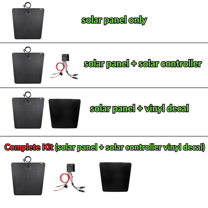 Lensun 100W Hood Flexible Solar Panel for 4Runner (2003-2024)