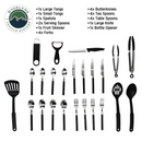 OVS Overland Kitchen Kit - 24 Piece Cooking and Utensil Kit, Hanging Carrying Case - Aspire Auto Accessories