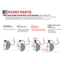 Perry Parts Rear Bumpstops for Tacoma (2016-2023) - Aspire Auto Accessories