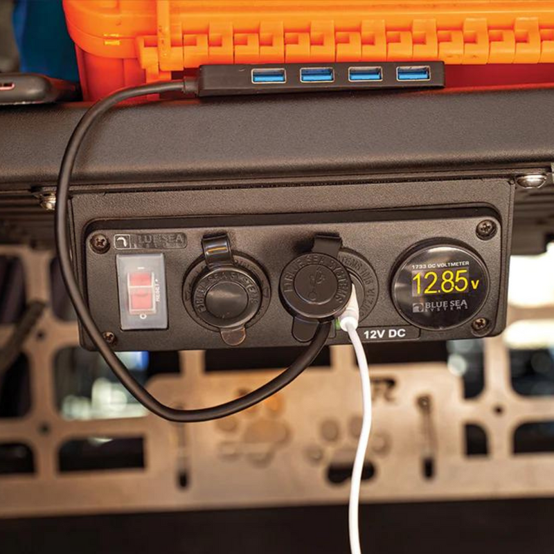 Rago Fabrication Blue Sea Systems 12v Accessory Panel Mount For 4Runner (2010-2023) - Aspire Auto Accessories