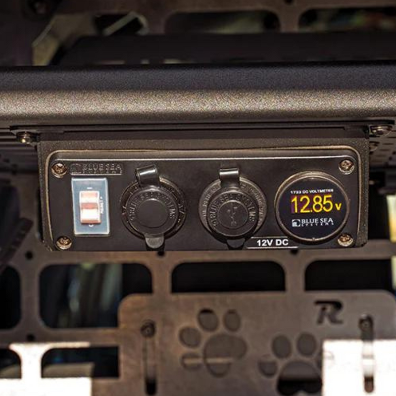 Rago Fabrication Blue Sea Systems 12v Accessory Panel Mount For 4Runner (2010-2023) - Aspire Auto Accessories