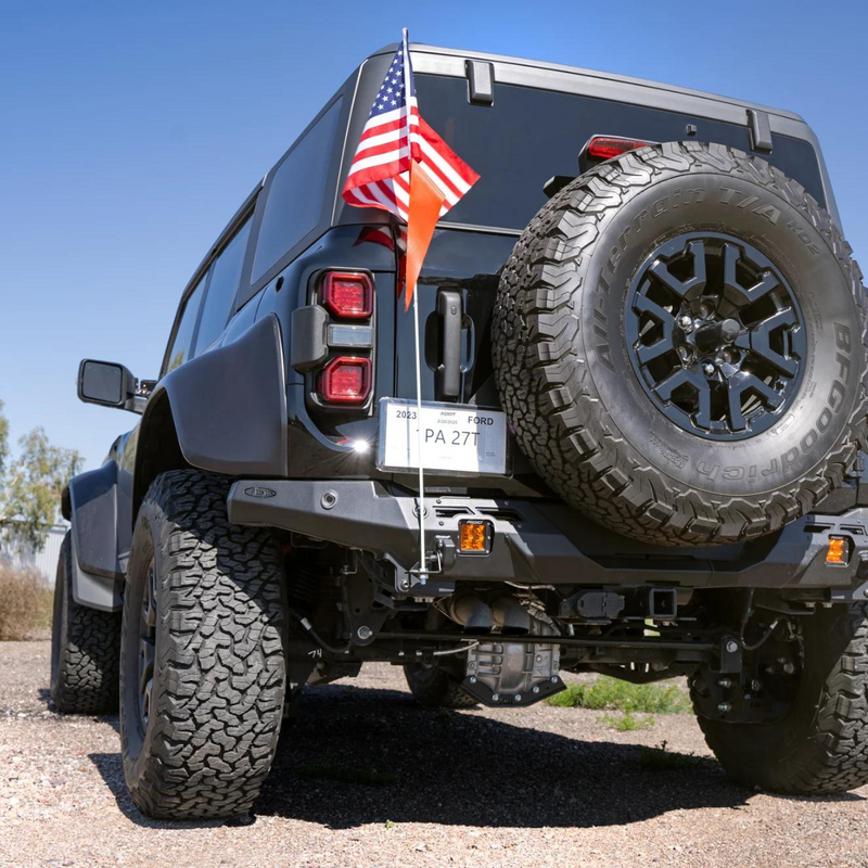 Rago Fabrication Clevis D-Ring Mounted Whip Flag Holder for 4Runner (1996-2002) - Aspire Auto Accessories