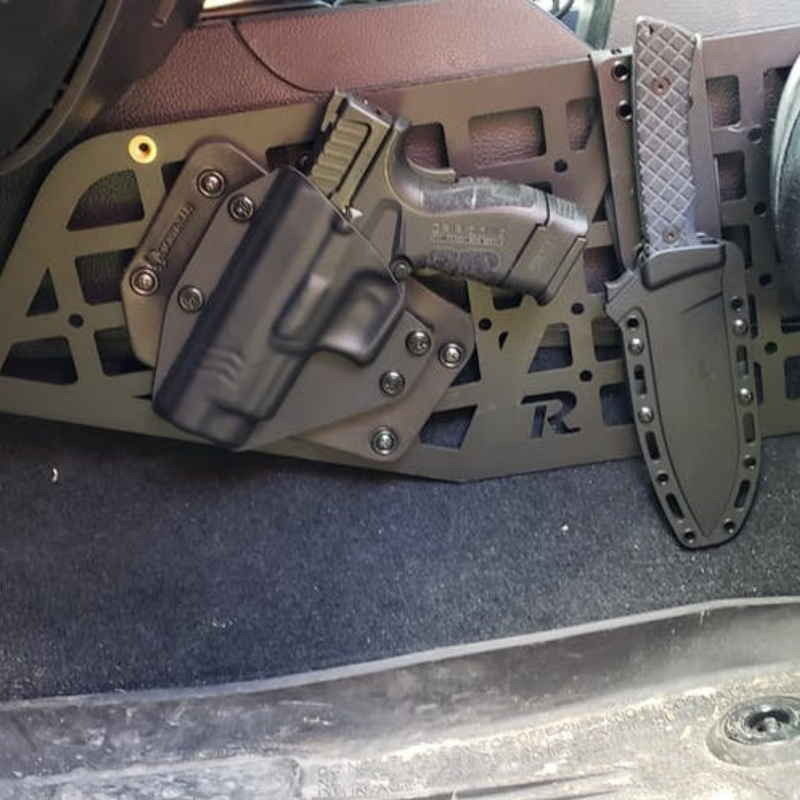 Rago Fabrication Center Console Molle Storage Panel Organizers for Tundra (2014-2021) - Aspire Auto Accessories