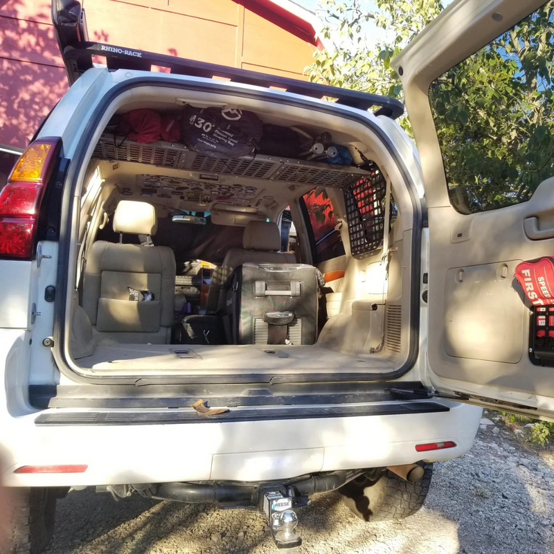 Rago Fabrication Molle Storage Panel Shelf for Lexus GX 470 (2003-2009) - Aspire Auto Accessories