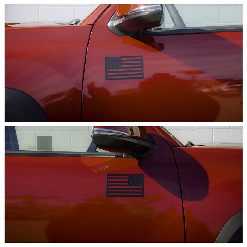 Tactilian American Flag Vehicle Magnets (Black)