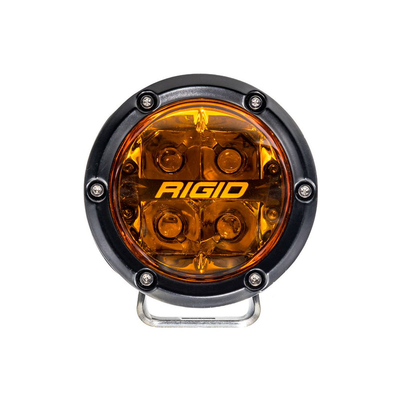 Rigid 360-Series 4" Amber Pro Lens Spot Optic LED Light Pods - Aspire Auto Accessories