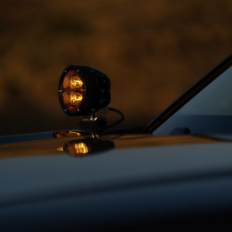 Rigid 360-Series 4" Amber Pro Lens Spot Optic LED Light Pods - Aspire Auto Accessories