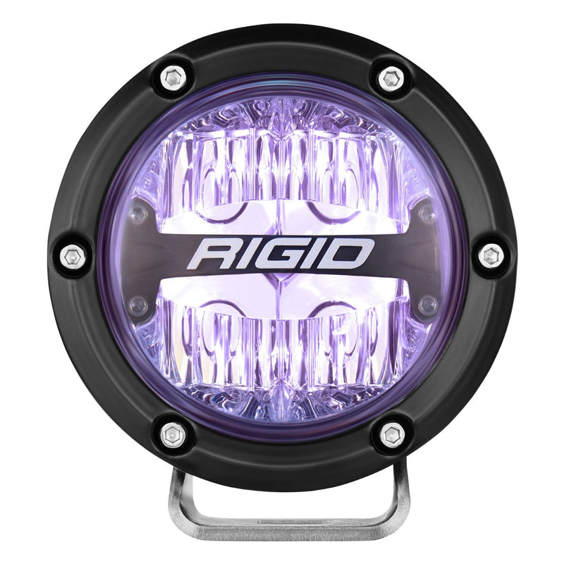 Rigid 360-Series 4" RGBW Drive Optic with RGBW Backlight LED Light Pods - Aspire Auto Accessories