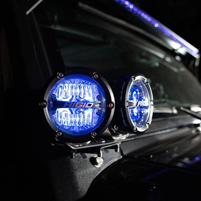 Rigid 360-Series 4" RGBW Drive Optic with RGBW Backlight LED Light Pods - Aspire Auto Accessories