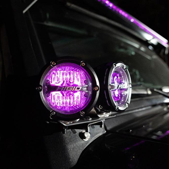 Rigid 360-Series 4" RGBW Drive Optic with RGBW Backlight LED Light Pods - Aspire Auto Accessories